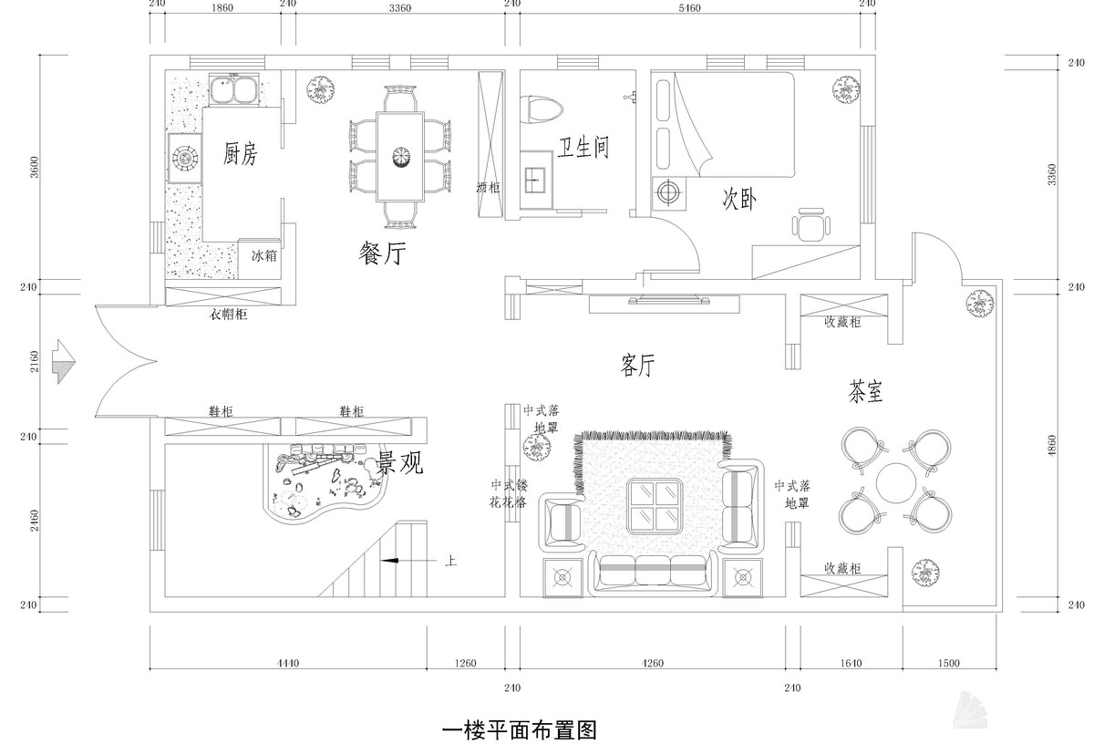 平面图 平面布局充分考虑业主需求,满足其生活度假的需要.