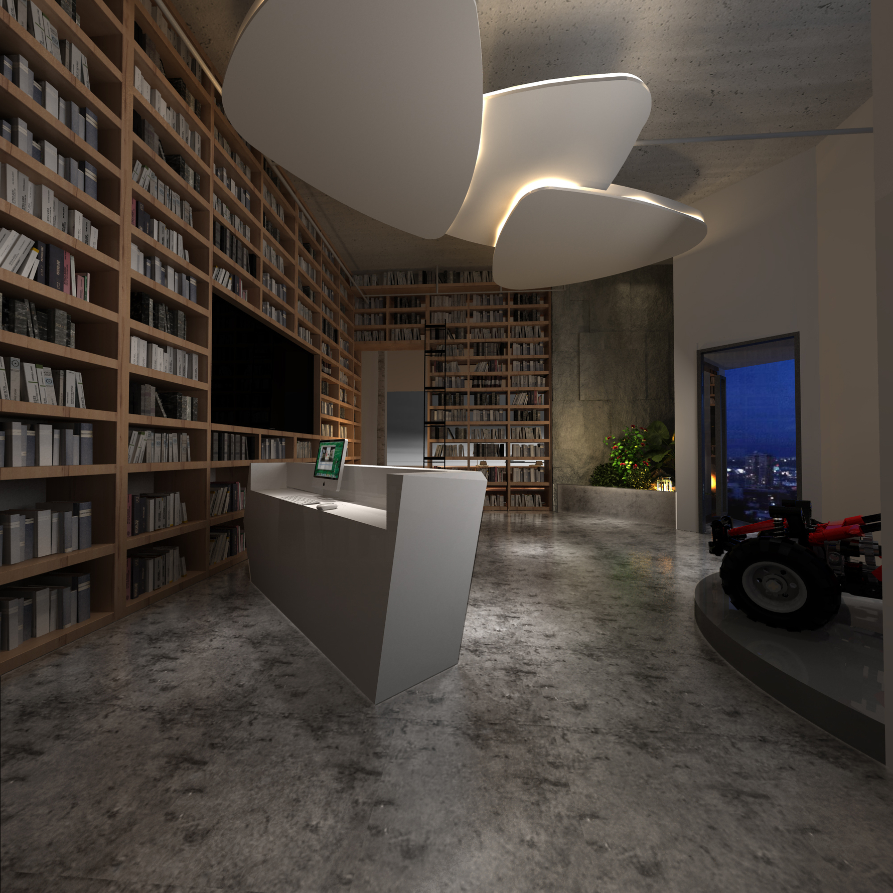 佛爱瑜伽 - 现代风格五室二厅二卫装修效果图 - ***杰设计效果图 - 每