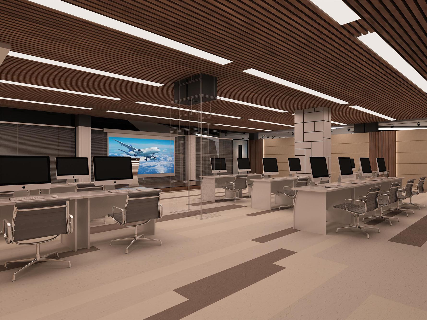 现代风格办公室装修设计效果图