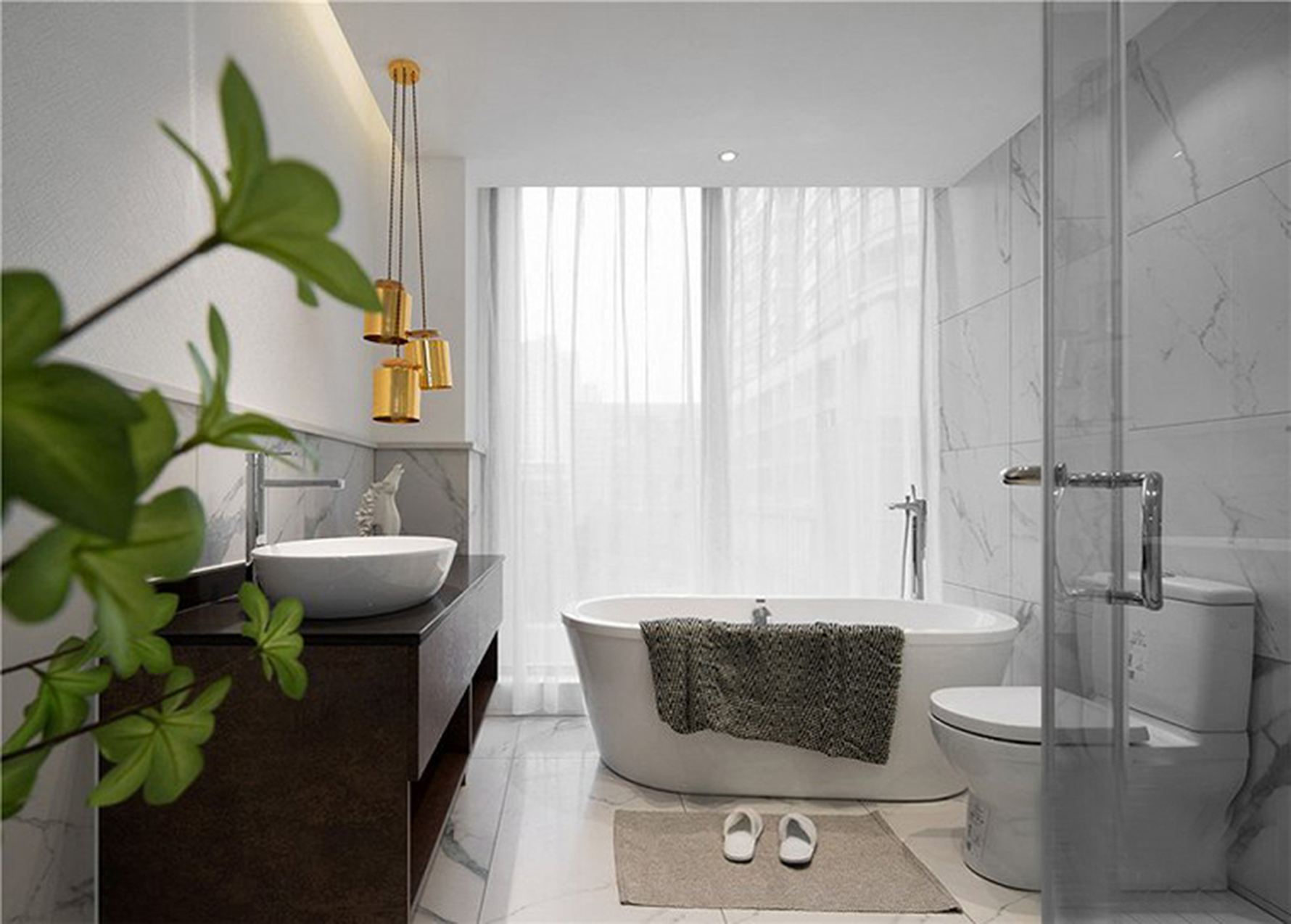 现代样板房 - 现代风格四室一厅一卫装修效果图 - ***7设计效果图