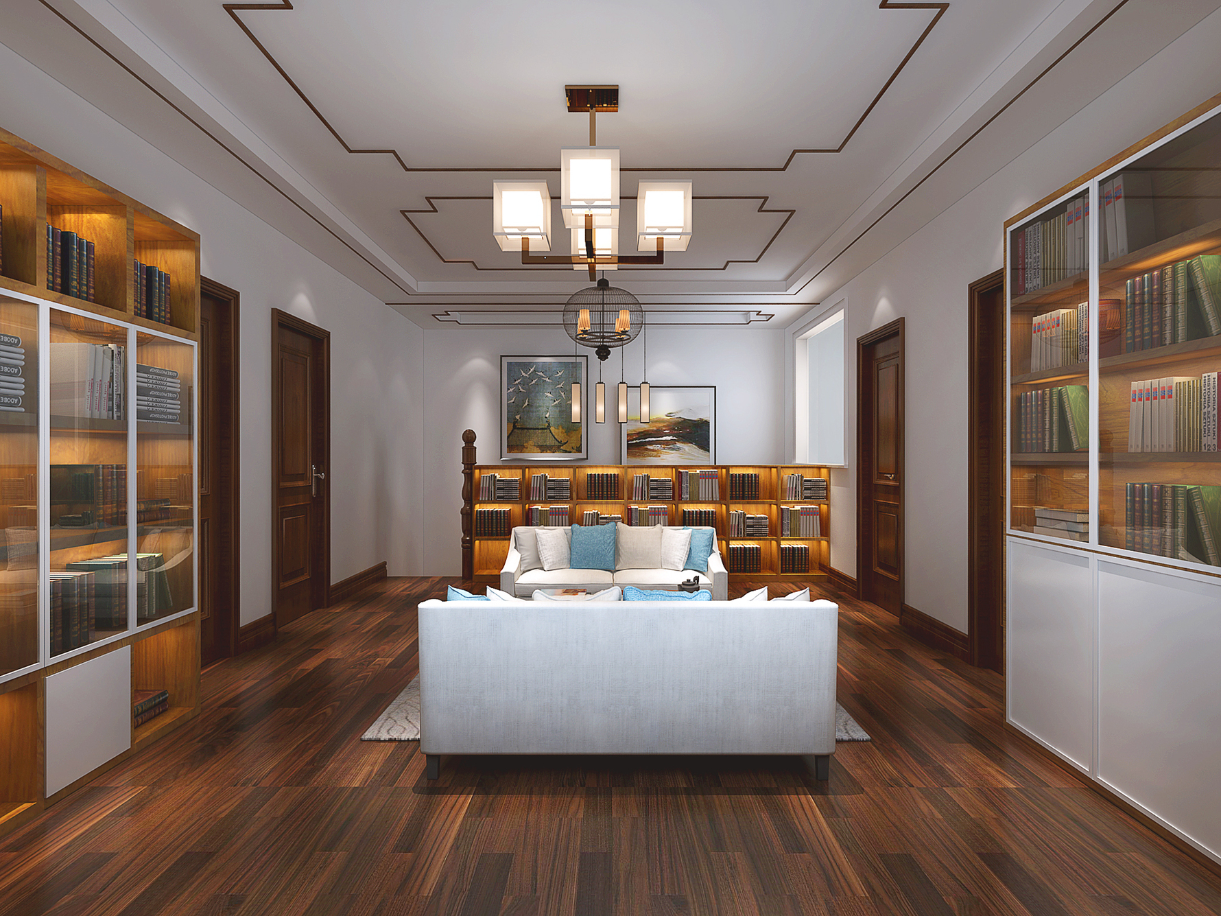 书香雅舍 - 中式风格一室一厅一卫装修效果图 - ***2设计效果图 - 每