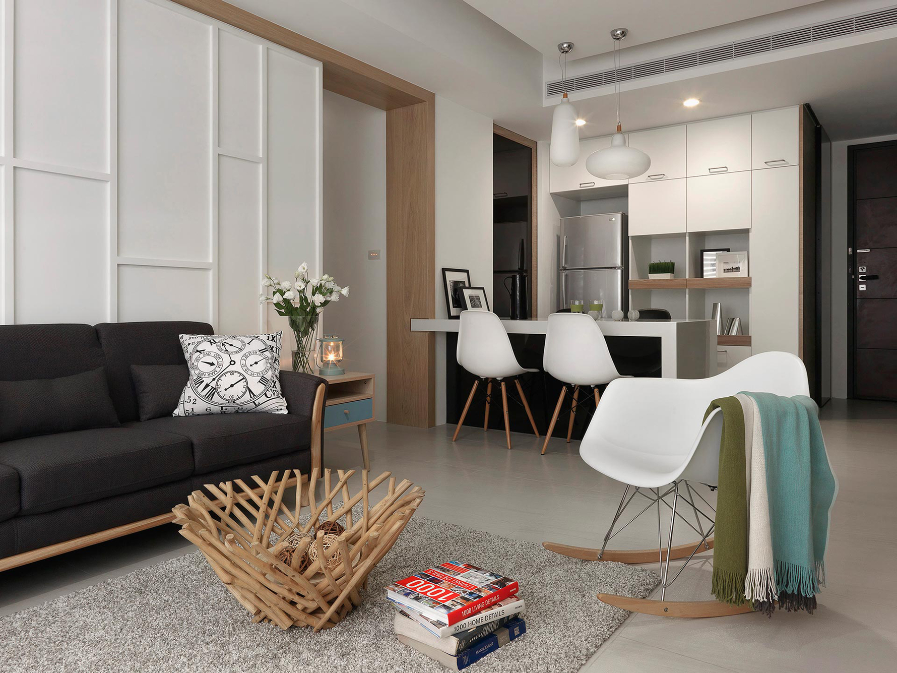 北欧风格一室一厅装修设计效果图