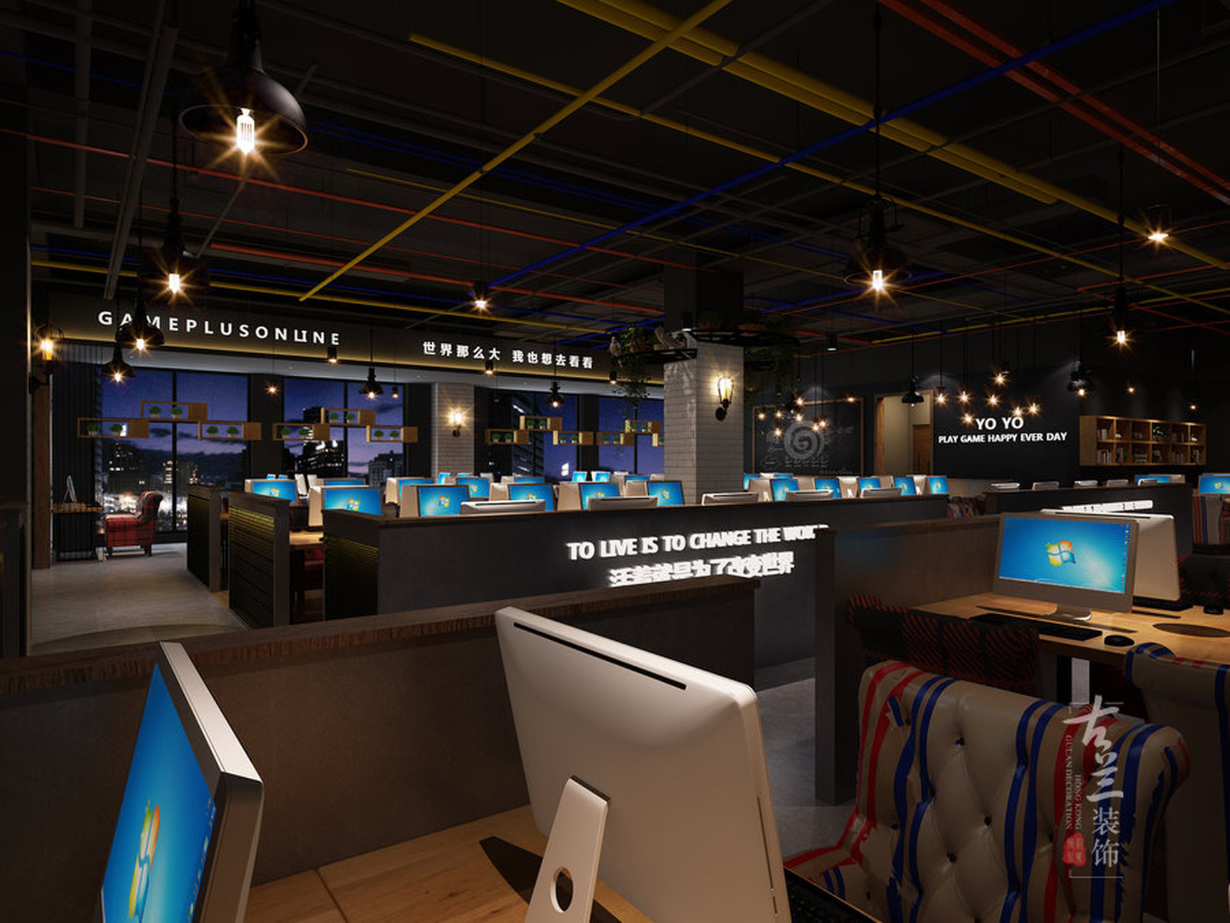 优悠网咖 - 其他风格一室一厅一卫装修效果图 - 网咖电竞设计公司