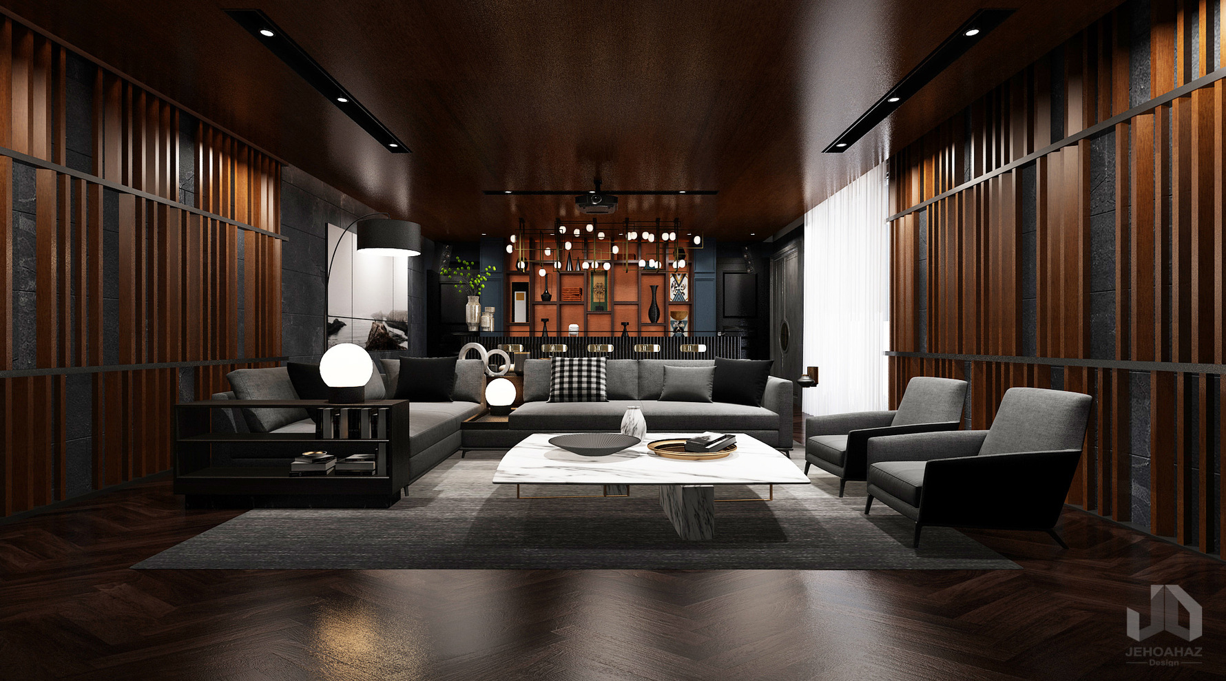 现代风格影视厅装修设计效果图