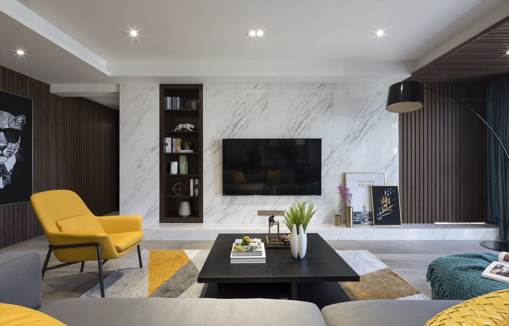 现代风格四室一厅装修设计效果图