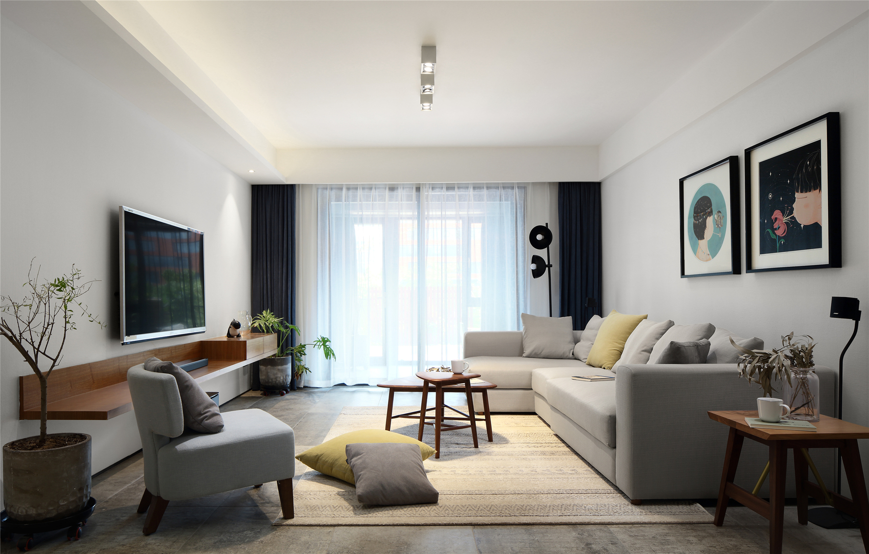 北欧风格四室一厅装修设计效果图