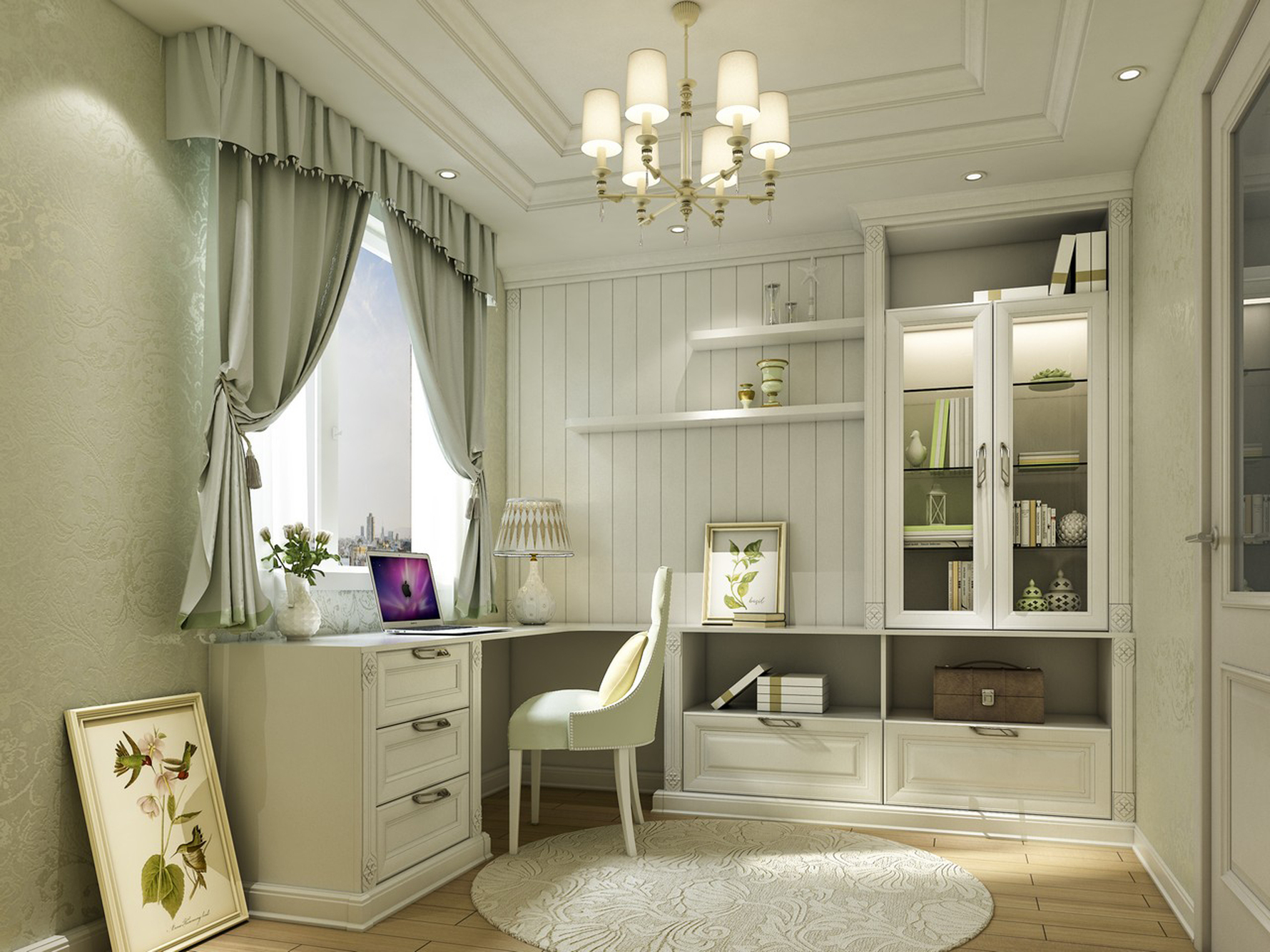 现代风格三室一厅装修设计效果图