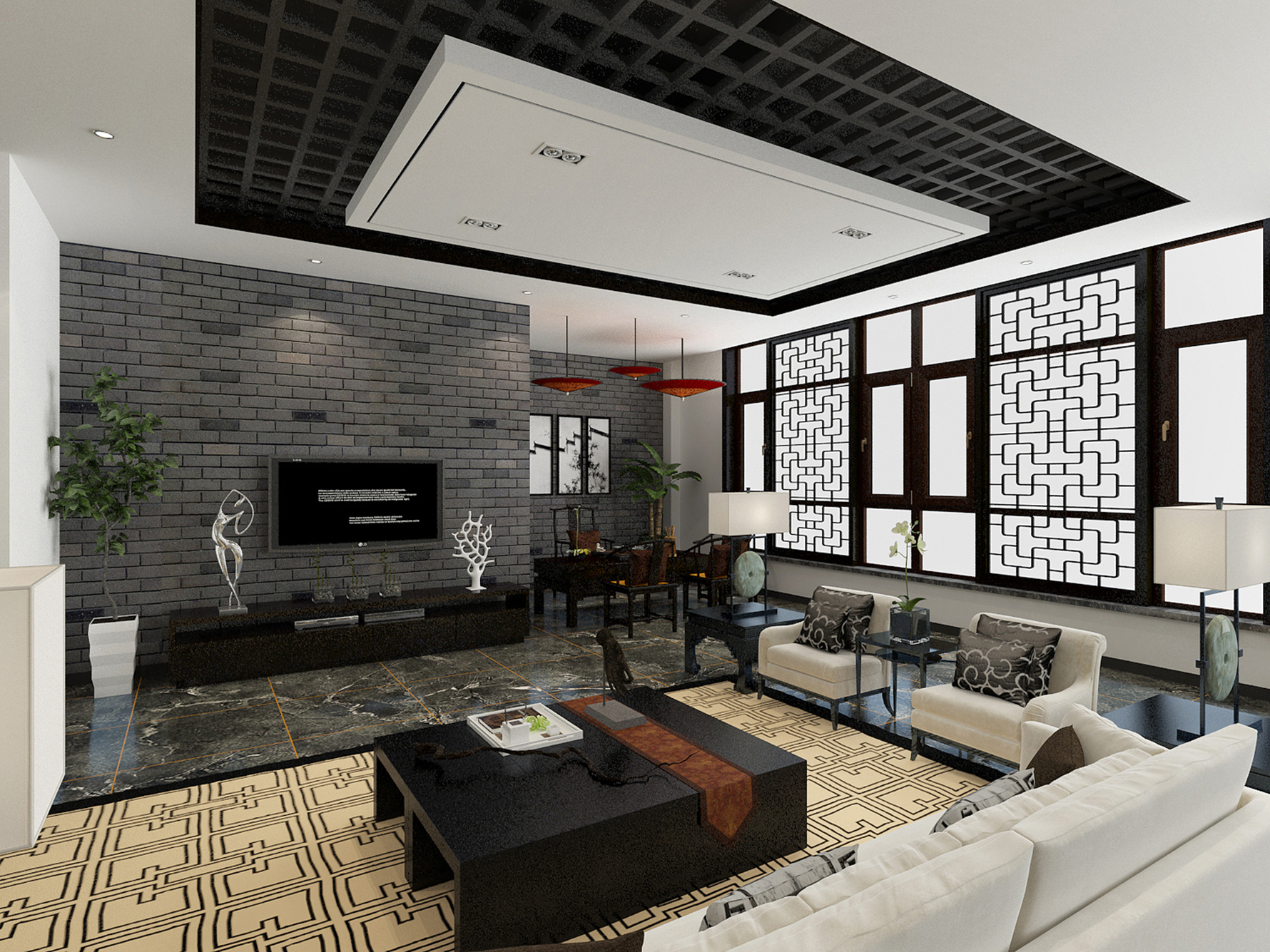 中式风格其它装修设计效果图