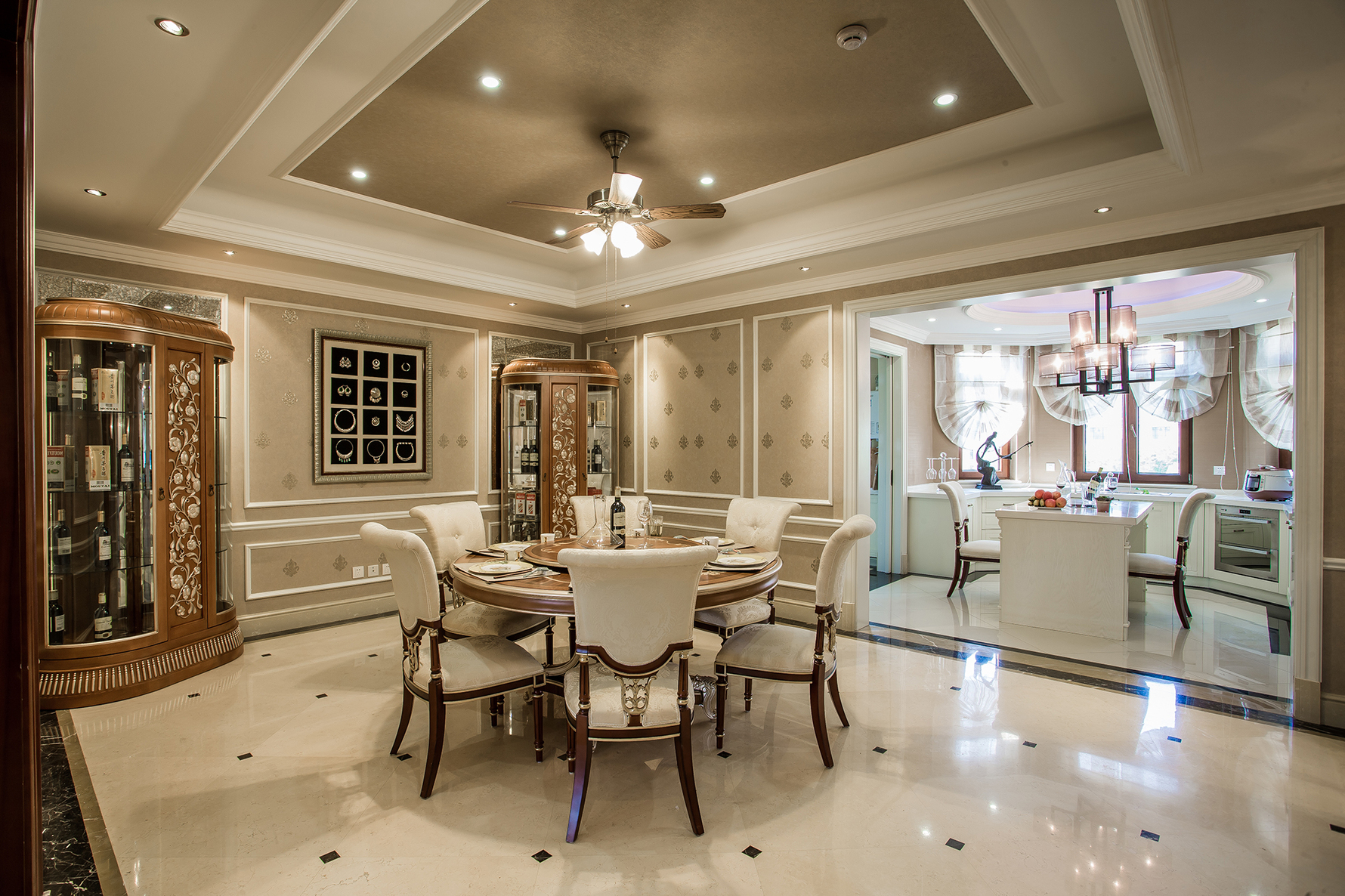 新古典风格餐厅装修设计效果图