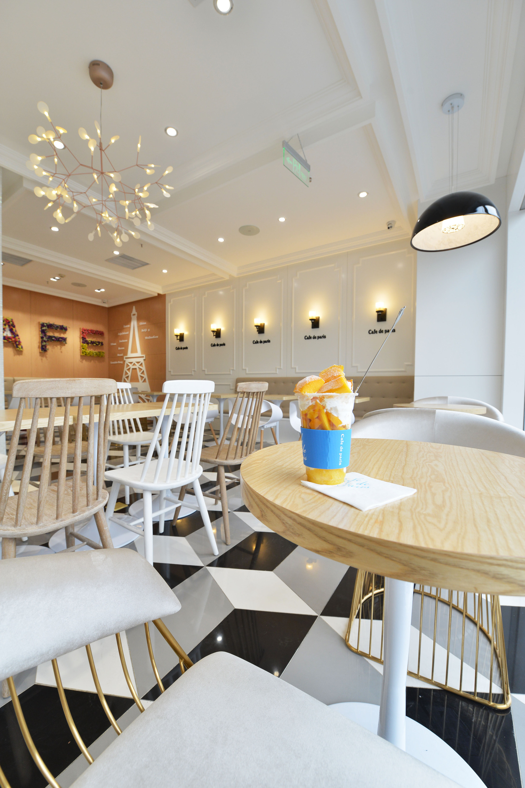 韩国甜品店 - 现代风格二室二厅一卫装修效果图 - ***鑫设计效果图