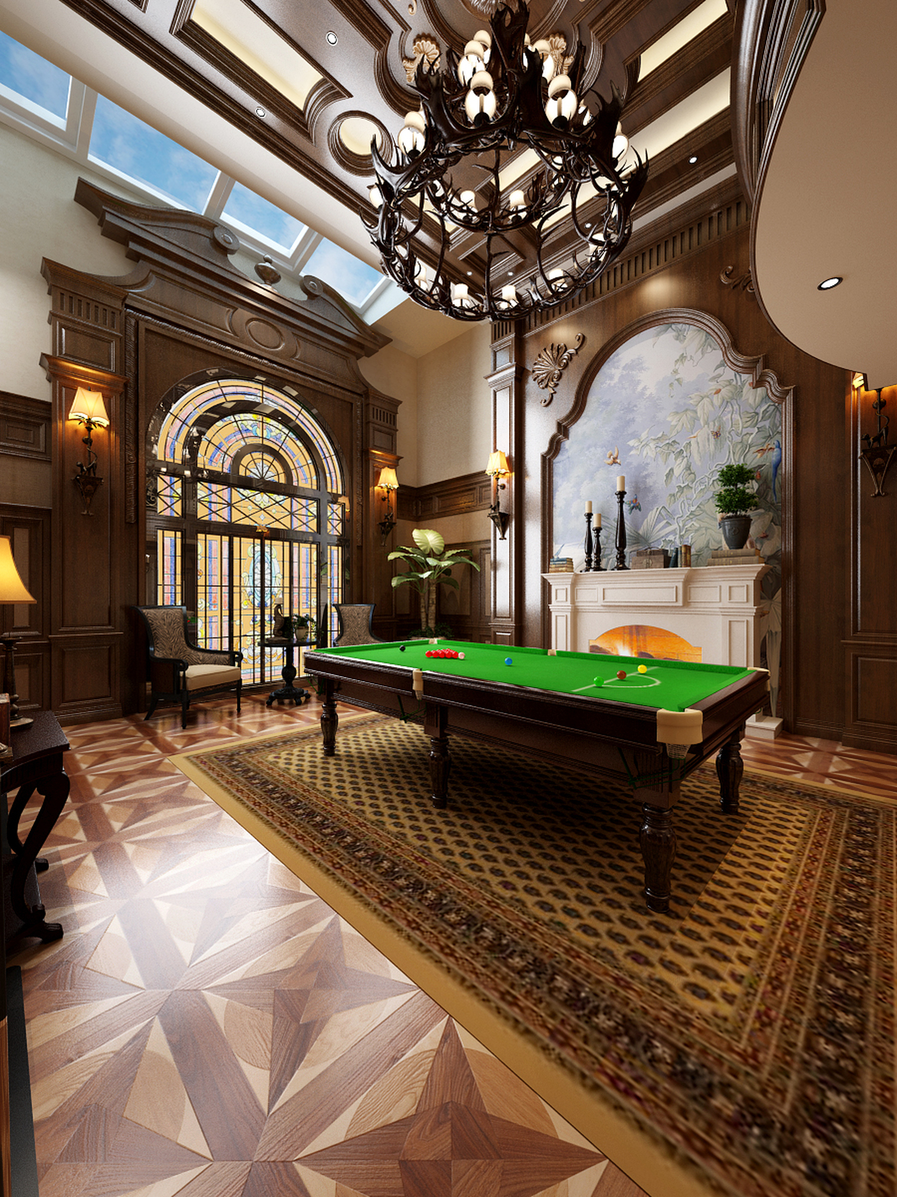 欧式风格地下室装修设计效果图