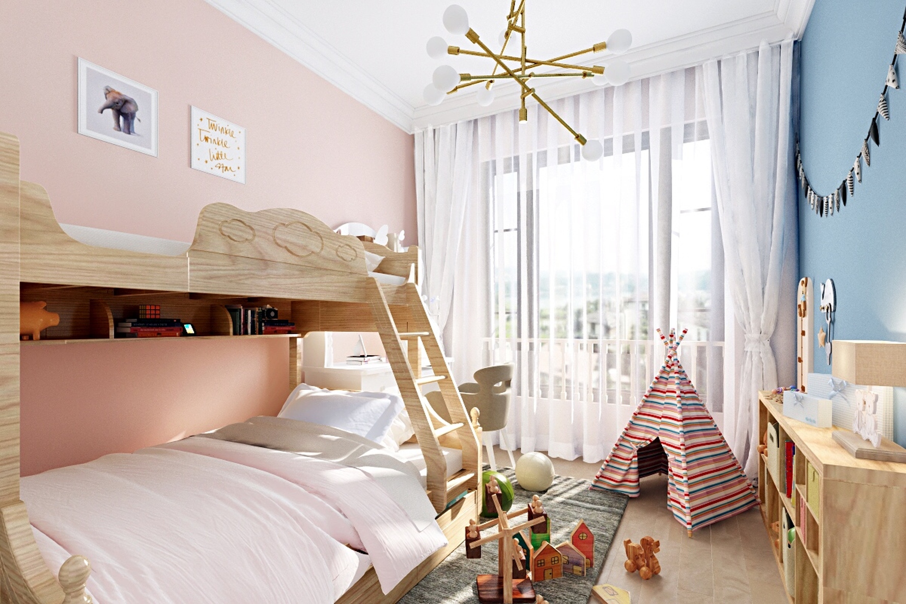 现代风格儿童房装修设计效果图