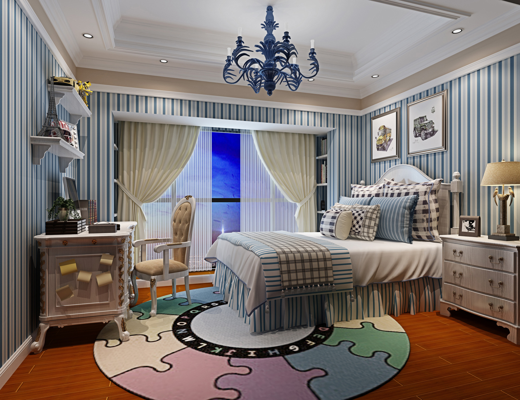 混搭风格儿童房装修设计效果图