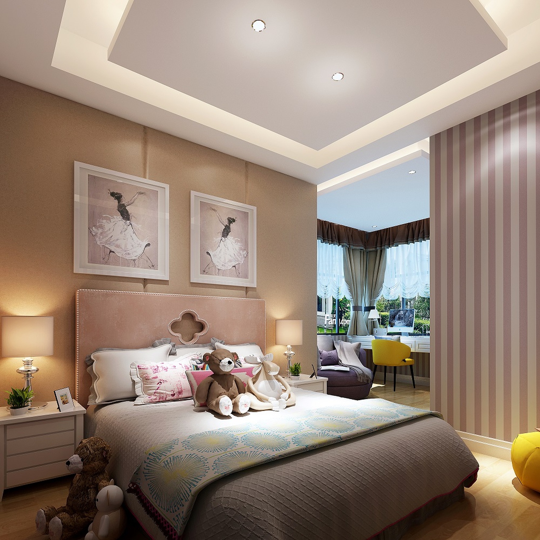 现代风格卧室装修设计效果图