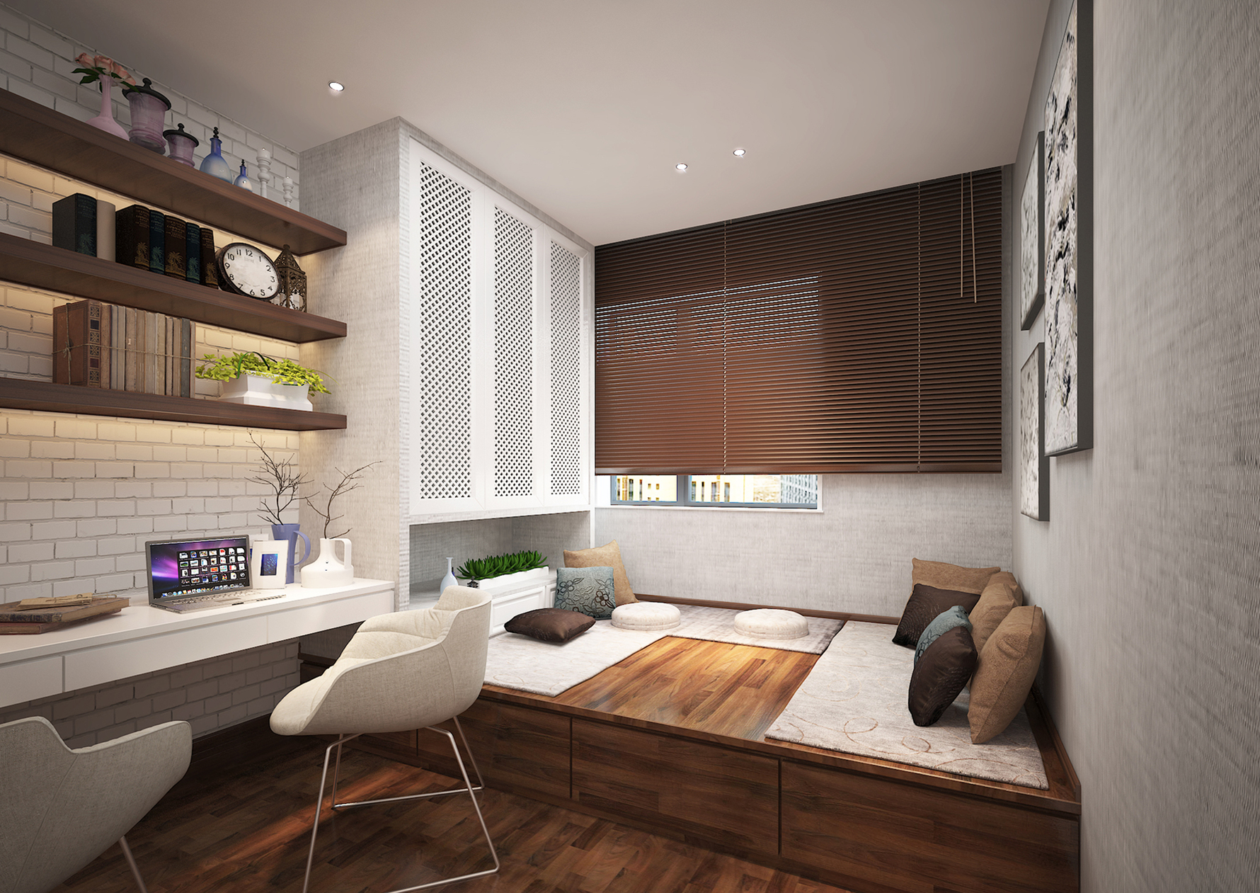 现代风格次卧装修设计效果图