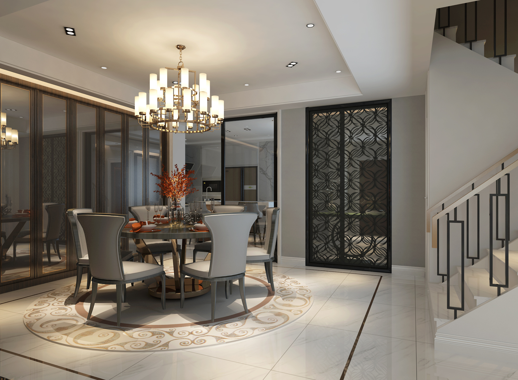 混搭风格餐厅装修设计效果图