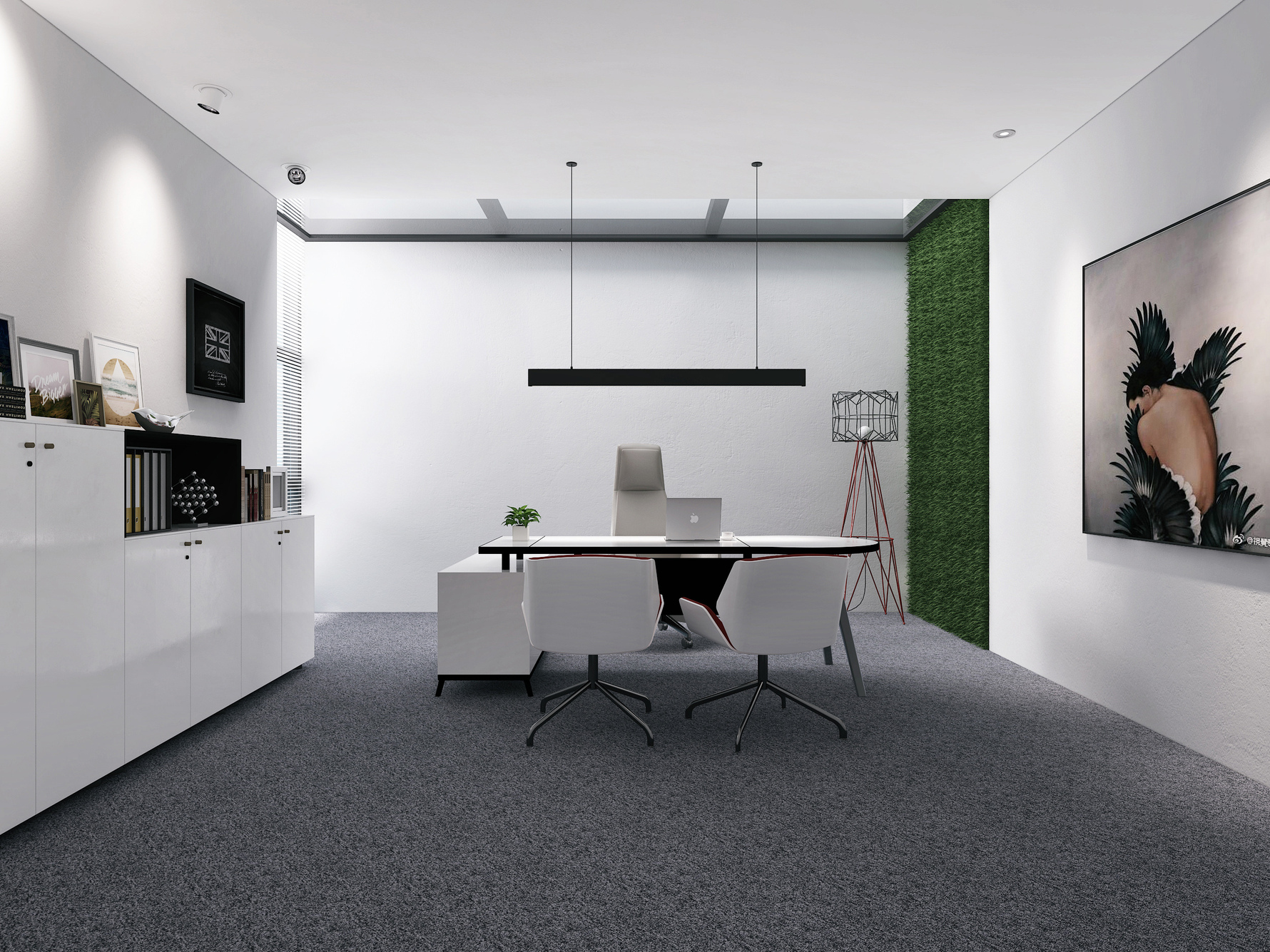 现代风格办公室装修设计效果图